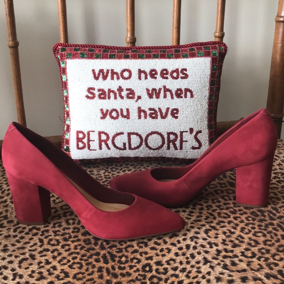 NIB Schutz “Moranita” Suede Pump in Red Wine - 7 🎅🏻🎄 - Picture 1 of 7